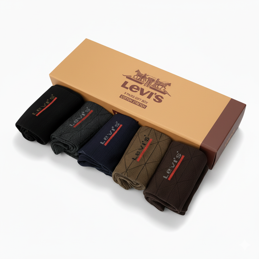 Export Quality Socks Pack of 5 Premium Box LVS 2