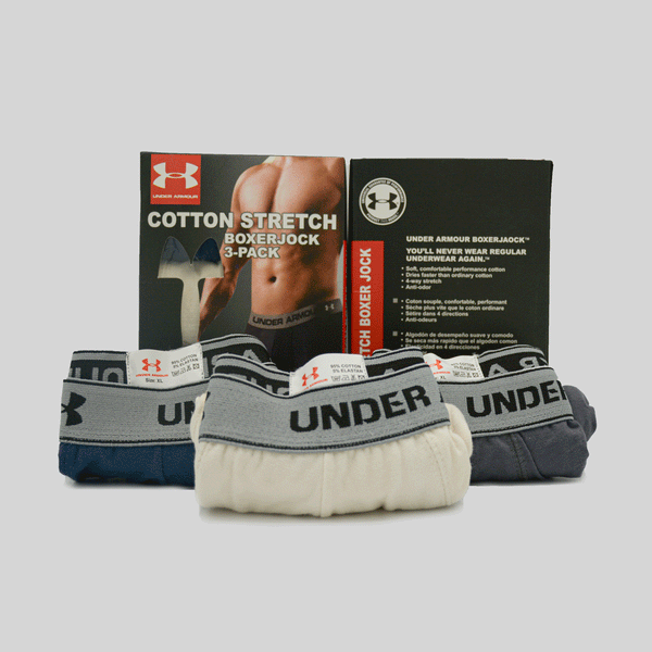Men’s Cotton Boxers Pack of 3 – Soft, Breathable & Durable Everyday Comfort U A