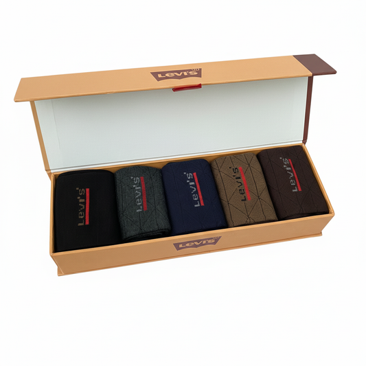 Export Quality Socks Pack of 5 Premium Box LVS 2