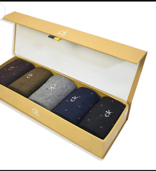 Export Quality Socks Pack of 5 Premium Box CK6