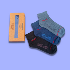 Export Quality Ankle Socks Pack of 3 Premium Box L4