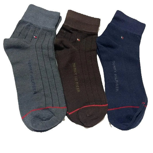Export Quality Ankle Socks Unisex (Pack of 3) Premium Box TH8