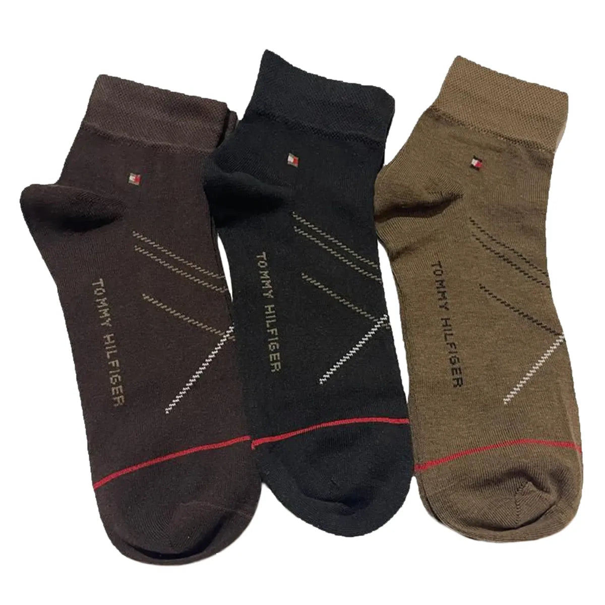 Export Quality Ankle Socks Unisex (Pack of 3) Premium Box TH8