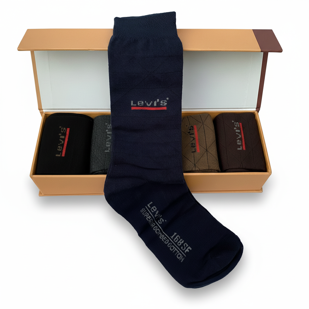 Export Quality Socks Pack of 5 Premium Box LVS 2