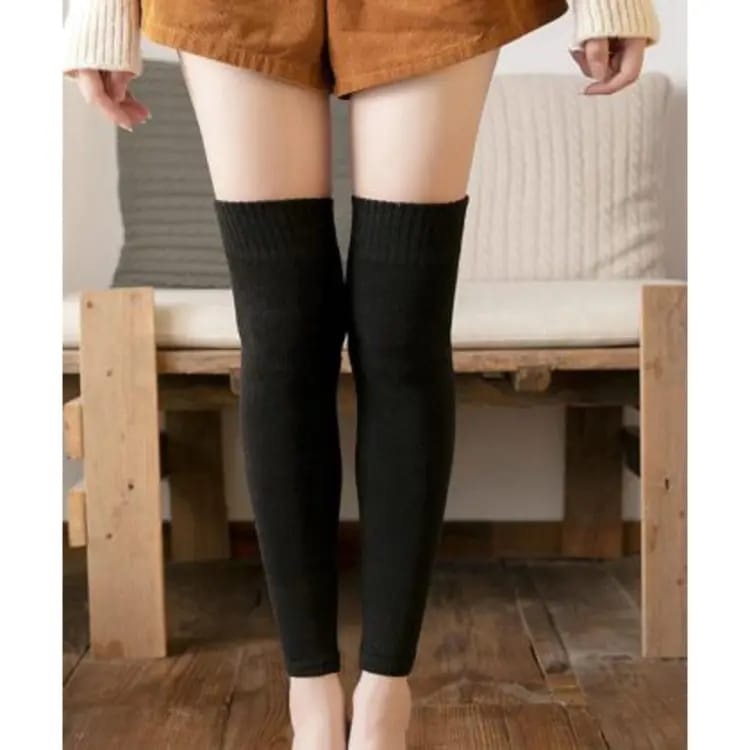 Unisex Winter Woolen Leg & Knee Warmers – Premium Imported Stretch Wool, (Pair)