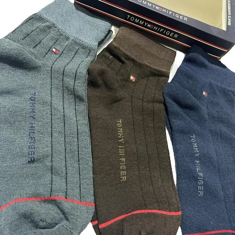 Export Quality Ankle Socks Unisex (Pack of 3) Premium Box TH8