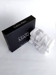 C-K Mens Vest Banyan for Mens Slim Fit White ( Pack of 3 )