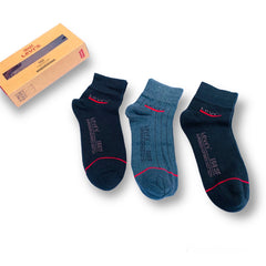 Export Quality Ankle Socks Pack of 3 Premium Box L2